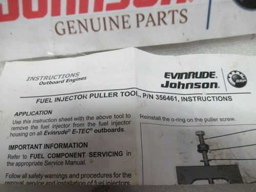 Omc evinrude johnson 0356461 356461 fuel injector marine boat specialty tool