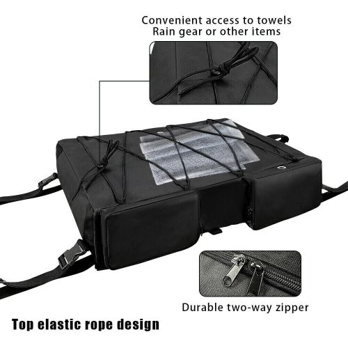 Storage bag marine grade 600d polyester black storage bag for t-top boats