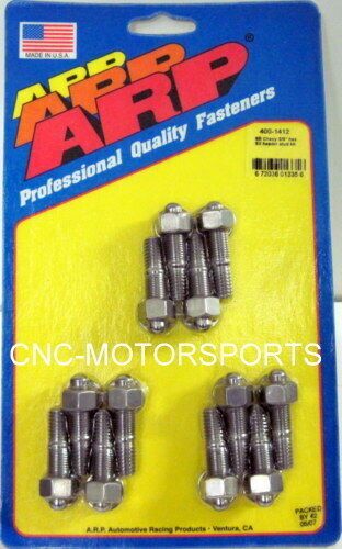 Arp header stud kit 400-1412 sb chevy 3/8 diameter stud 3/8 size qty 12