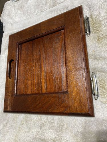 Used teak door 12.5” x 12.5” - oem - 1982 catalina 30 sailboat part