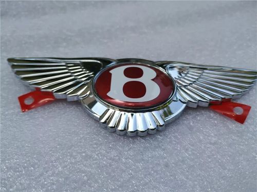 Bentley continental gt gtc flying spur front grille wing badge red (1 pc)