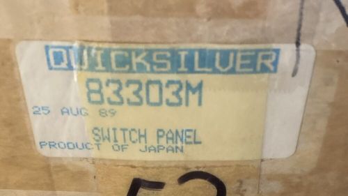 Quicksilver 83303m switch panel oem nos boat part replacement