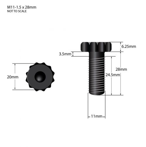 Arp-p10ap1.125-1-6 arp pro extended gm ls 6 bolt flywheel / crankshaft bolt kit