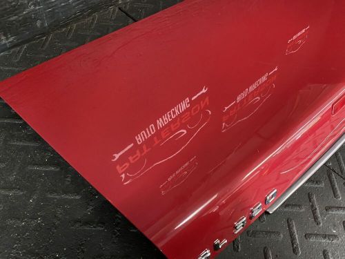 94-97 mercedes sl320 rear trunk decklid lift gate imperial red 582u