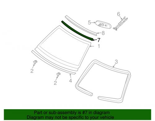 Genuine infiniti upper molding 72752-am80a