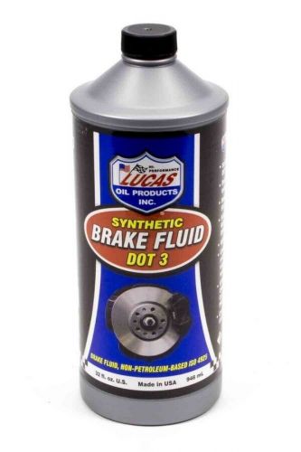 Lucas oil 10826 dot 3 brake fluid synthetic sold individually - 1 qt each