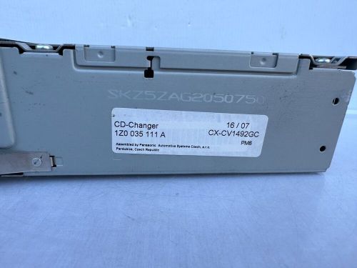 Skoda audi cd changer in-dash 1z in-glovebox 6 disc cd unit drive 1z0035111a