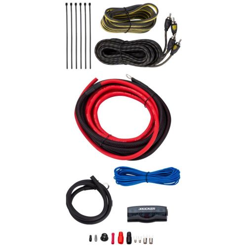 Kicker amplifier wiring kit ofc oxygen free copper 6 awg v series car amp 47vk6