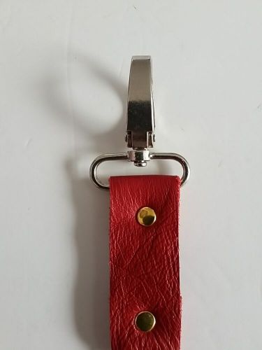 Vintage mercedes keyring with genuine leather strap