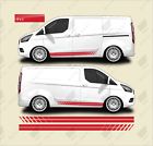 Fits ford transit custom l1 swb - side stripe vinyl decals van graphic stickers