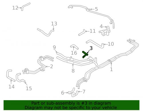 Genuine mitsubishi cooling pipe 1370a696