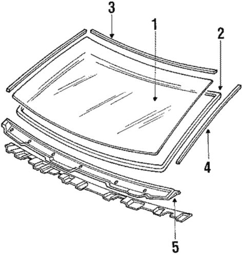 Genuine mitsubishi reveal molding mb477561