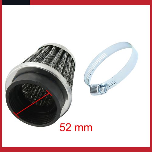 Universal 52mm inlet diameter motorcycle air intake filter cleaner  pack of 1