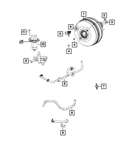 Genuine mopar vacuum pump 68588961aa