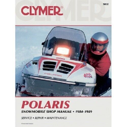 Clymer polaris snowmobile 1984-1989 indy shop repair manual - s832