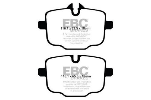 Rear ebc rpx brake pads for bmw m5  f10 2011+ dp82089rpx