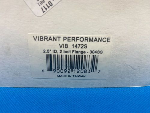 Vibrant performance vib1472s 2 bolt ss flange 2.5&#034;