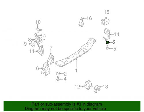 Oem new cross member engine mounting pad bushing 00-03 maxima 112482y000