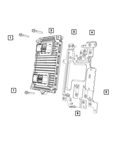 Genuine mopar module bracket 68286590ab