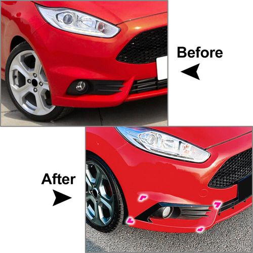 Front bumper side splitter spoiler for ford fiesta st mk6 b-max 2012-2017