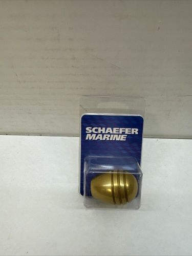 Schaefer marine boat grooved control knob mf-11-g | gold anodized aluminum