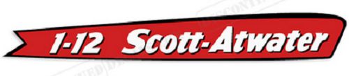 Fits scott atwater 3.6hp outboard motor engine decals - 1947