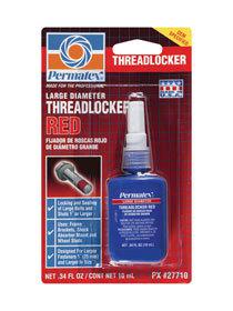 Permatex 27710 ~ large diameter threadlocker red - 10ml bottle