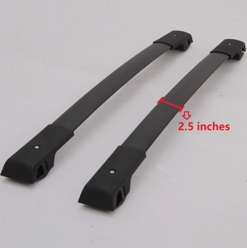 2p black for bmw x5 e70 2007-2012 roof rack rail cross bar luggage carrier