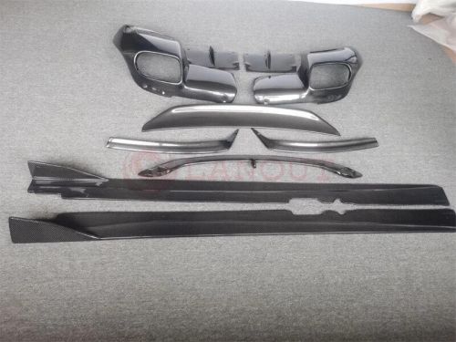 For f12 upgrade r style carbon fiber front and rear bumper spoiler hood body kit