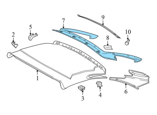 1997-2000 bmw 528i - front headrest / head rest 8176036