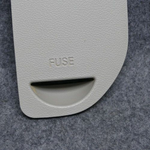 2010-2013 kia forte interior dashboard fuse box cover trim stone gray oem 74515