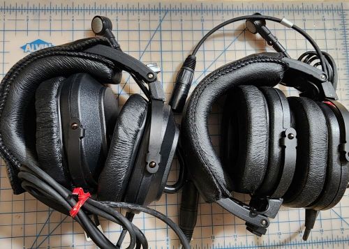 2 each telex aviation headsets