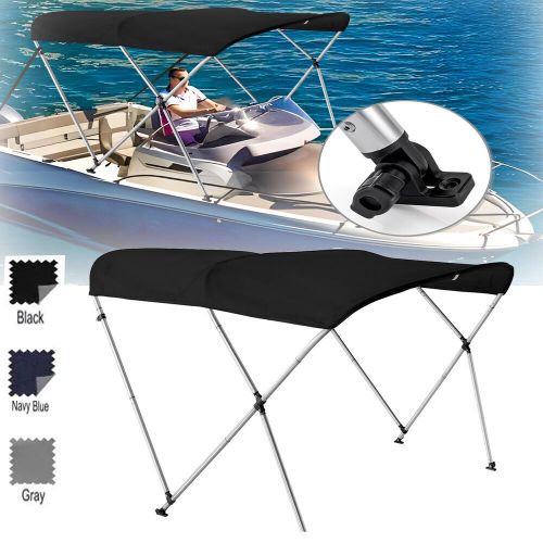 New 3 bow bimini top premium range boat cover 6ft long with rear poles 3 colors