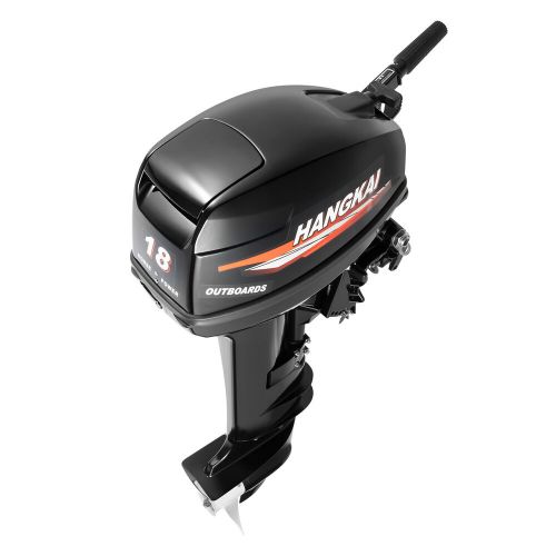 Hangkai 2-stroke outboard motor 18 hp boat engine water cooled system long shaft