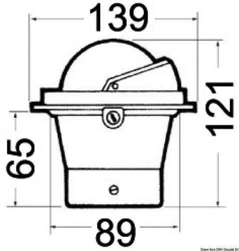 Riviera boat marine compass 3&#034; 80mm black recess fitting