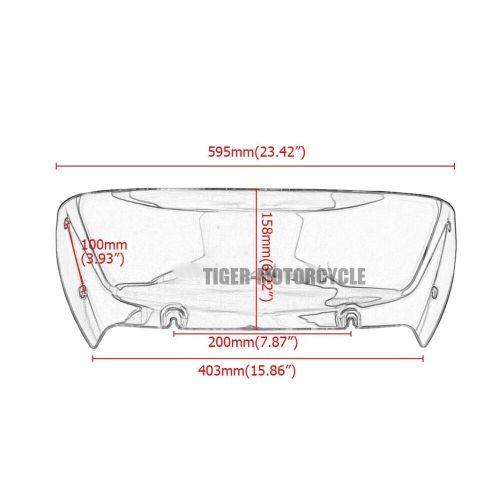 Usa 4.5&#039;&#039; windshield screen orange for harley cvo road glide st fltrxstse 2024+