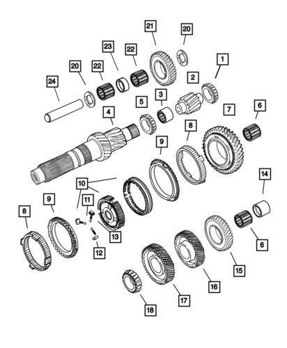 Genuine mopar input shaft cone 5066011ac