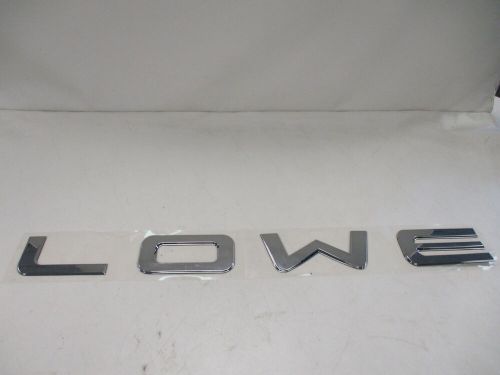 Sharpline lowe infinity 2507 raised emblem decal silver 2129974 marine boat