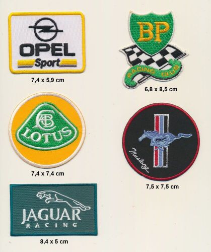 Opel bp mustang patch patch b-stock set 5 pieces car racing racing b096-