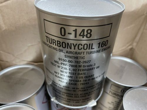 9 quarts nyco turbonycoil 160 synthetic aviation turbine engine oil 0-148