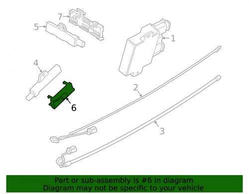 Genuine bmw keyless entry antenna bracket 61-13-9-397-075