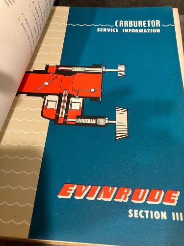 1950s 1960s evinrude outboard motor dealer service manual book fastwin fisherman