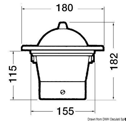 Riviera boat marine compass 5&#034; 130mm recess fitting