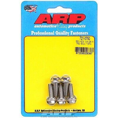 Arp 721-0750 - bolt kit - ss 6pt 5pk 1/4-28 x .750