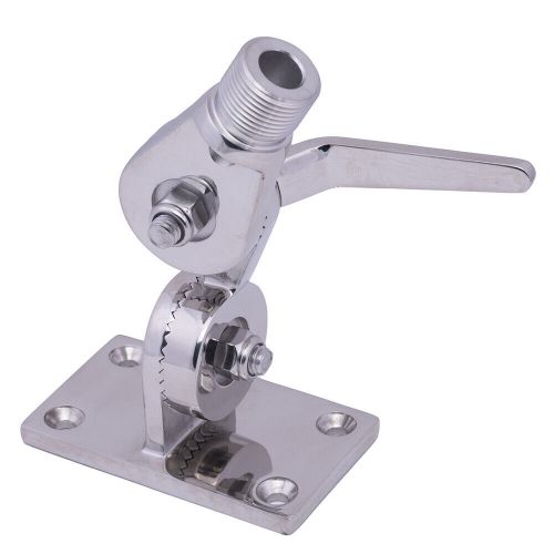 ​whitecap heavy-duty ratchet antenna mount - 316 stainless steel - s-1802bc