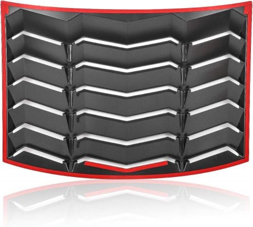 Window louvers 2010-2015 rear+side set sun shade windshield cover matte black co