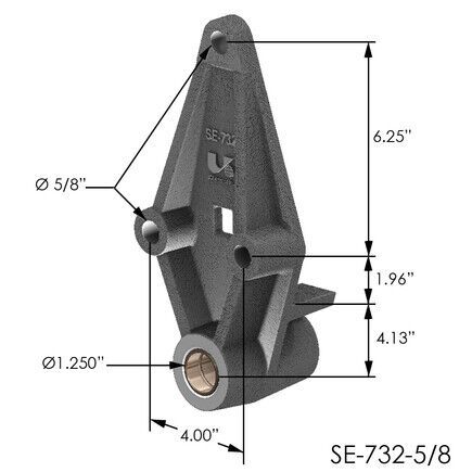 Power10 parts se-732-5/8 spring hanger (5/8 frame holes)