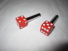 Red dice door lock knobs for any hot rat or street rod