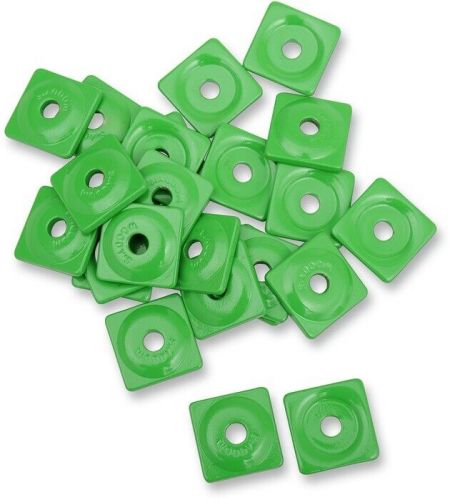 Woody&#039;s digger single square aluminum support plates green 5/16&#034; 48-pack