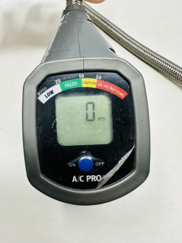 Digital a/c pro- professional grade recharge hose and gauge car ac